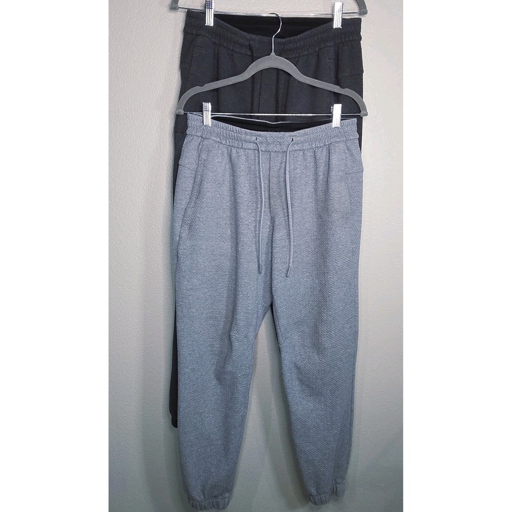 Lululemon‎ Surge Jogger Pants Mens M Gray Textured Athletic Lounge Bundle 2pc